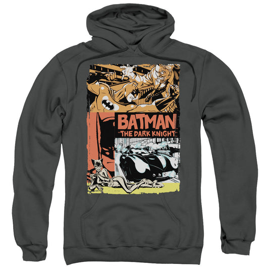 Batman Old Movie Poster Mens Hoodie Charcoal