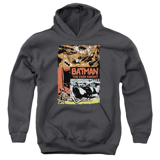 Batman Old Movie Poster Kids Youth Hoodie Charcoal