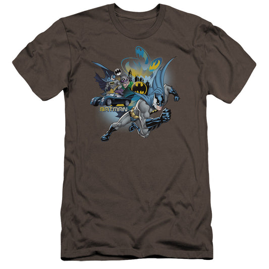 Batman Call Of Duty Premium Bella Canvas Slim Fit Mens T Shirt Charcoal