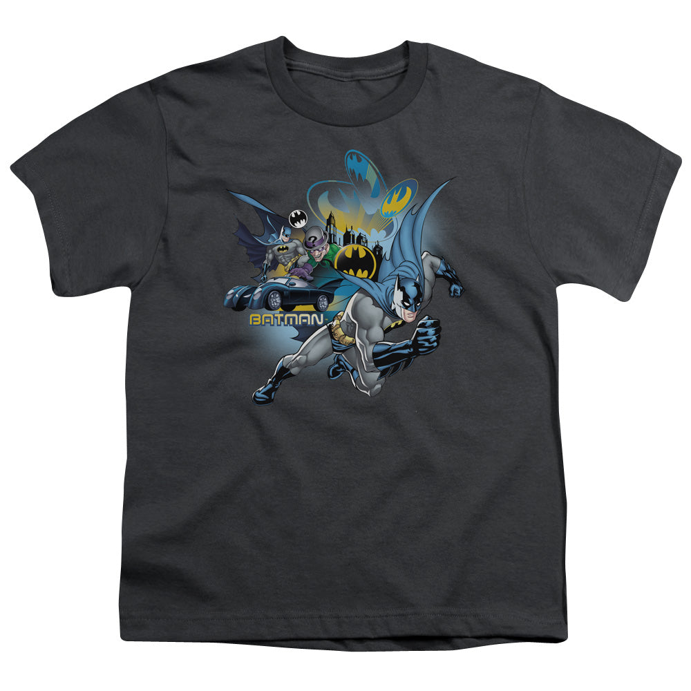 Batman Call Of Duty Kids Youth T Shirt Charcoal