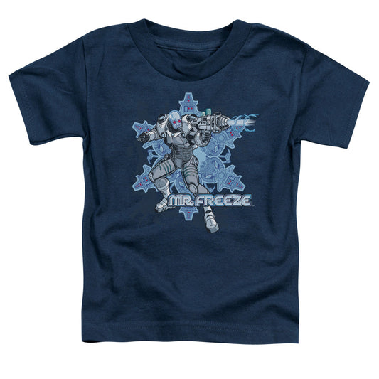 Batman Mr Freeze Toddler Kids Youth T Shirt Navy Blue