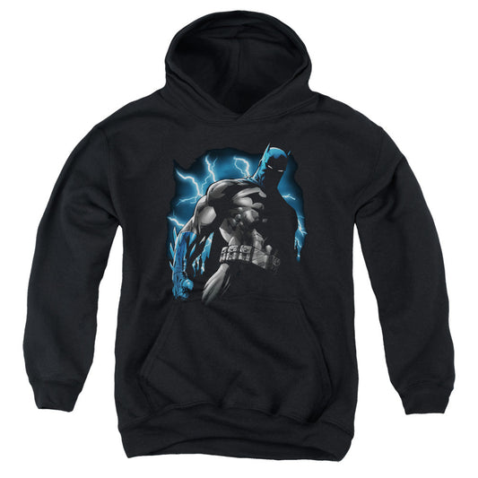 Batman Gotham Lightning Kids Youth Hoodie Black
