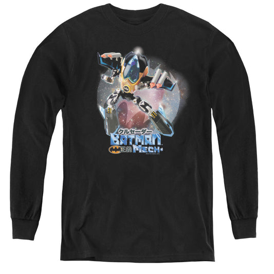 Batman Batman Mech Long Sleeve Kids Youth T Shirt Black