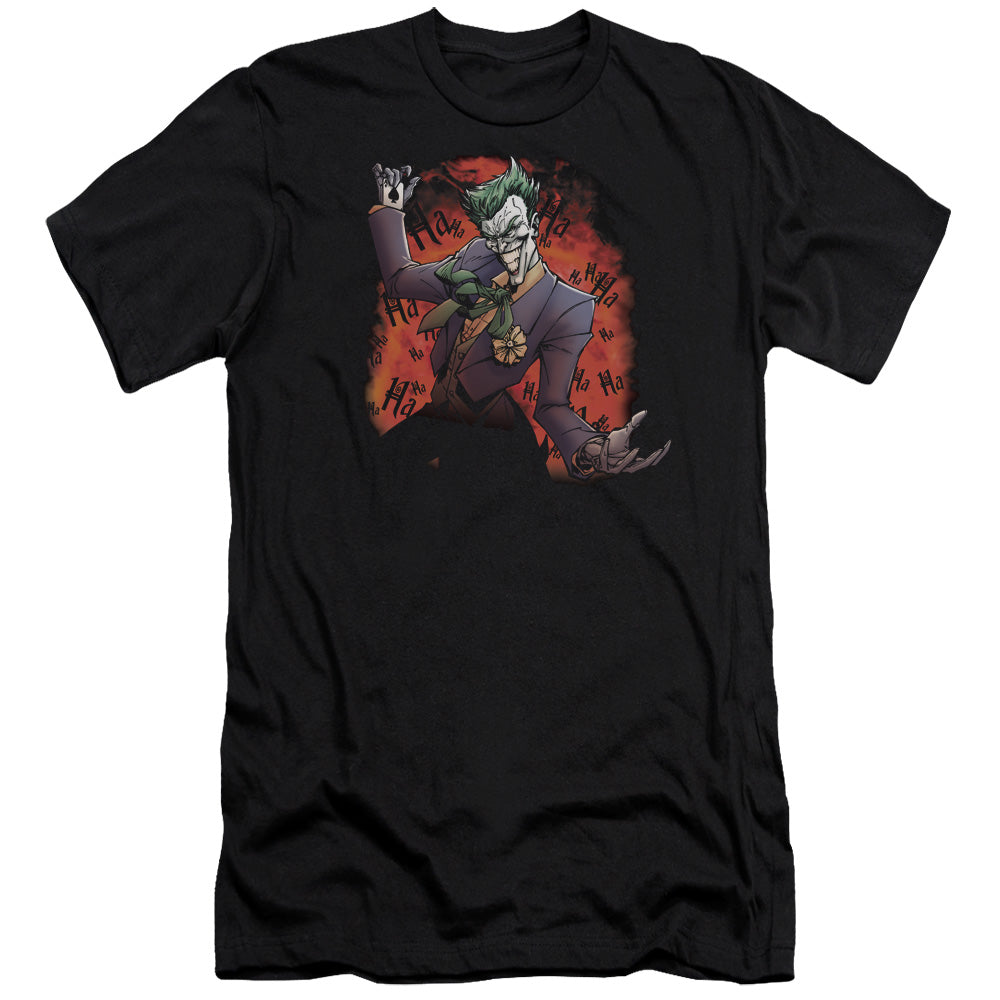 Batman Jokers Ave Premium Bella Canvas Slim Fit Mens T Shirt Black