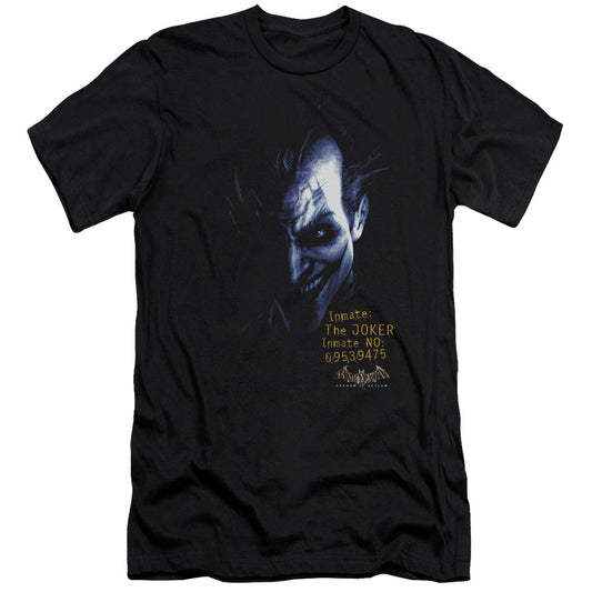 Batman Aa Arkham Joker Premium Bella Canvas Slim Fit Mens T Shirt Black