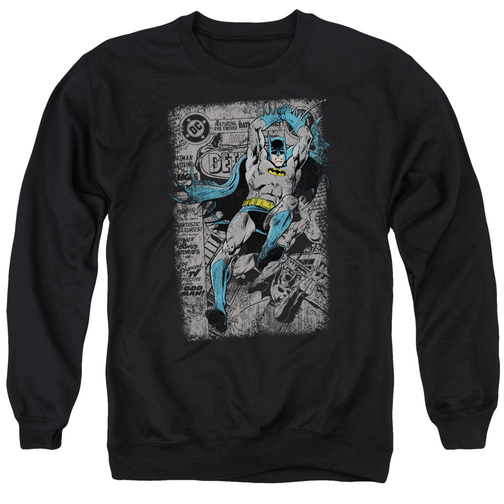 Batman Detective #487 Distress Mens Crewneck Sweatshirt Black