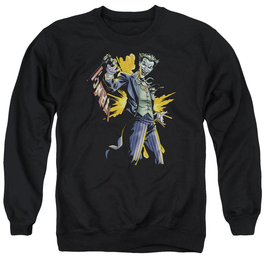 Batman Joker Bang Mens Crewneck Sweatshirt Black