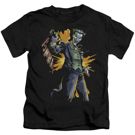 Batman Joker Bang Juvenile Kids Youth T Shirt Black