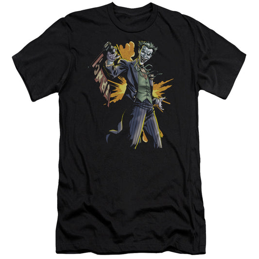 Batman Joker Bang Premium Bella Canvas Slim Fit Mens T Shirt Black