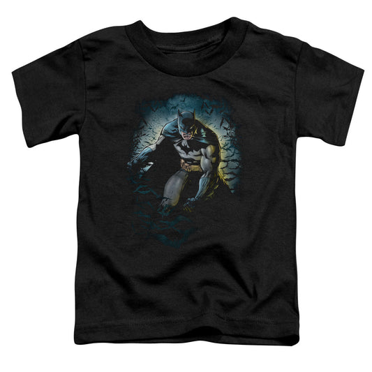 Batman Bat Cave Toddler Kids Youth T Shirt Black