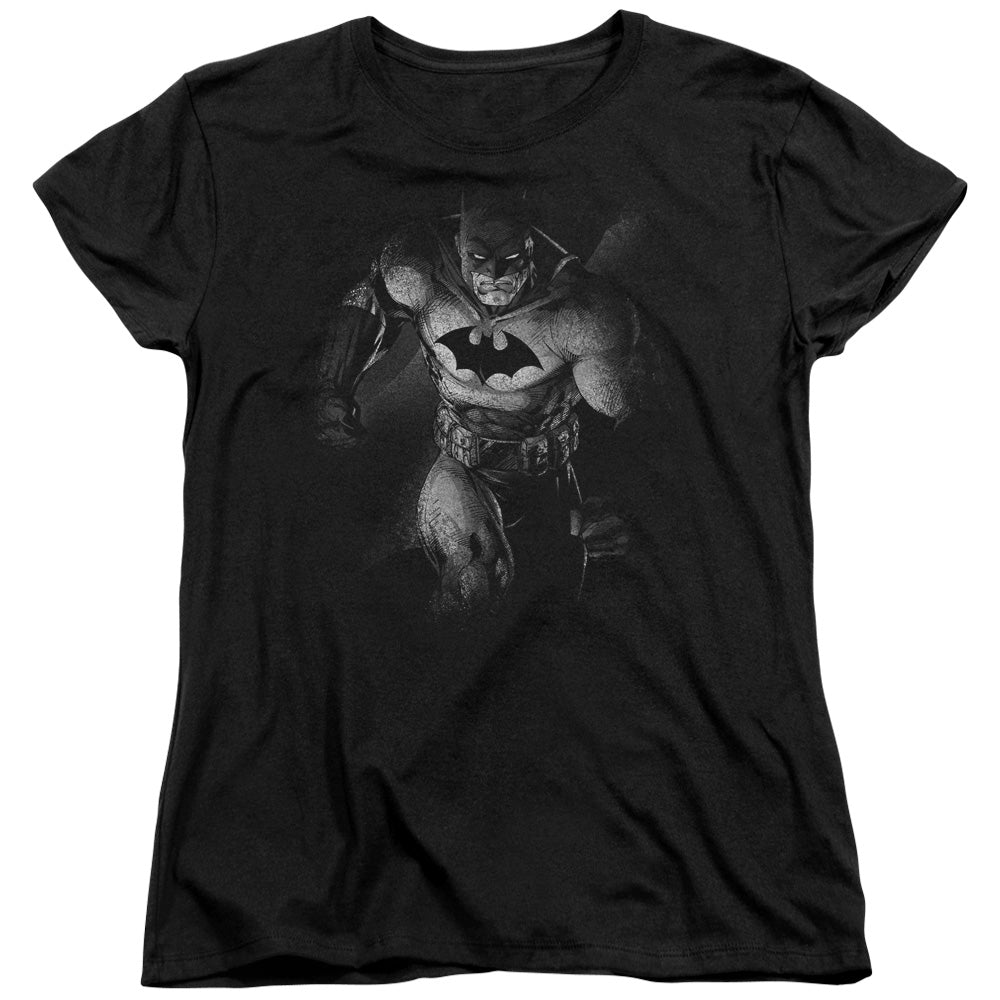Batman Materialized Womens T Shirt Black