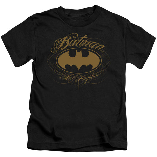 Batman Batman La Juvenile Kids Youth T Shirt Black