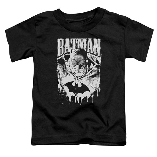 Batman Bat Metal Toddler Kids Youth T Shirt Black