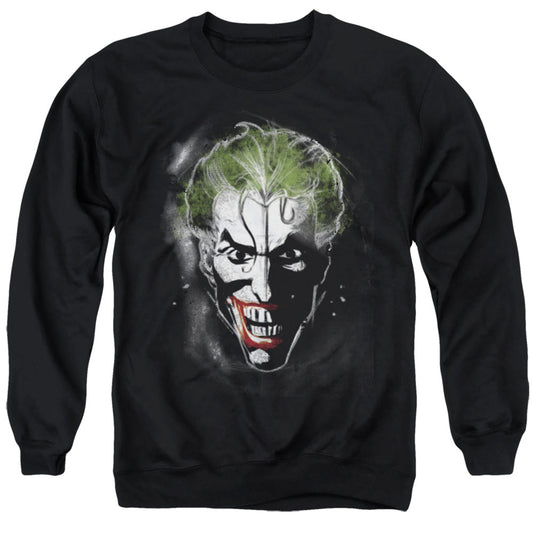 Batman Face Of Madness Mens Crewneck Sweatshirt Black