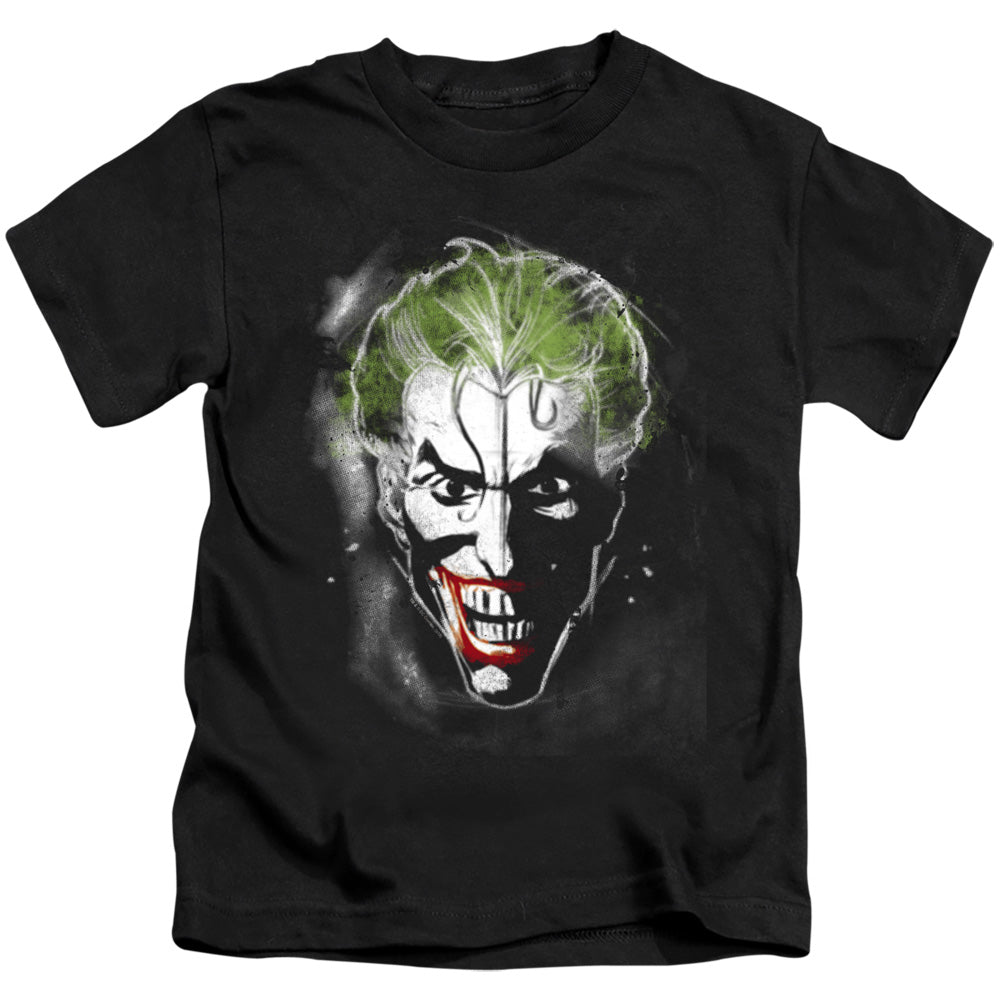 Batman Face Of Madness Juvenile Kids Youth T Shirt Black