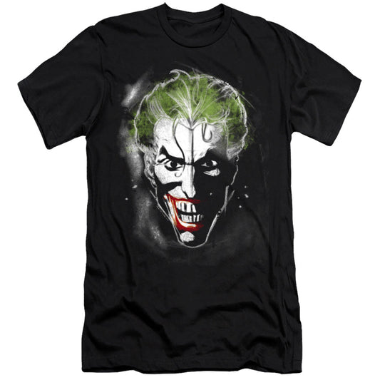 Batman Face Of Madness Premium Bella Canvas Slim Fit Mens T Shirt Black