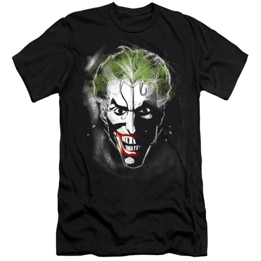 Batman Face Of Madness Slim Fit Mens T Shirt Black