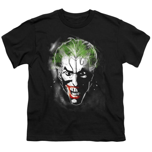 Batman Face Of Madness Kids Youth T Shirt Black