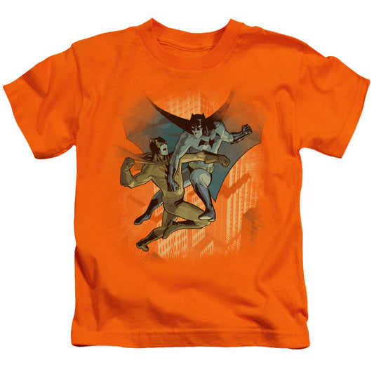 Batman Batman Vs Catman Juvenile Kids Youth T Shirt Orange