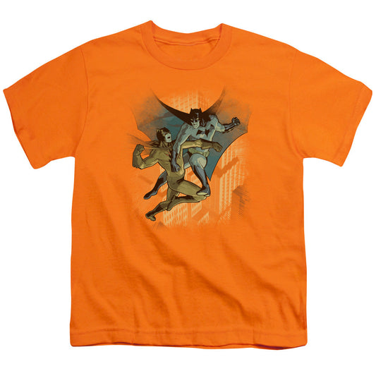 Batman Batman Vs Catman Kids Youth T Shirt Orange