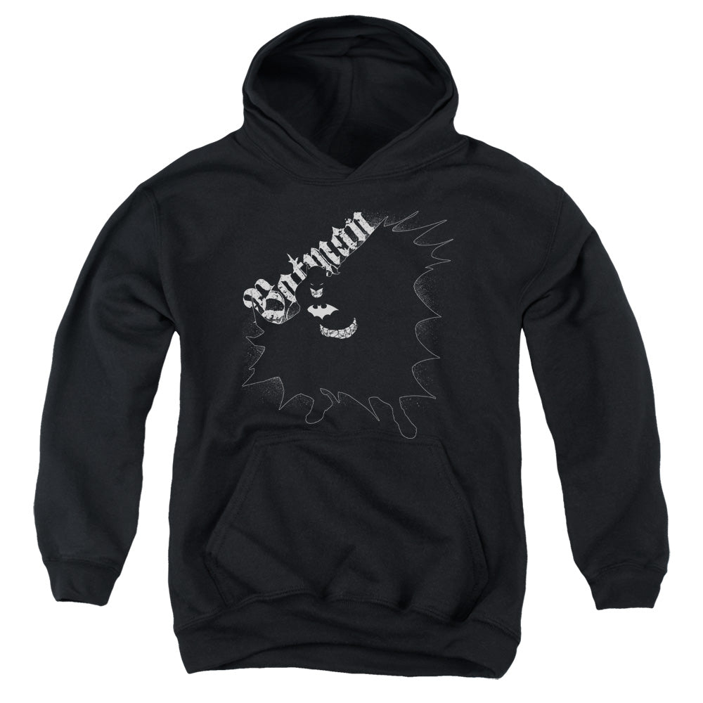 Batman Darkness Kids Youth Hoodie Black