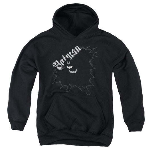 Batman Darkness Kids Youth Hoodie Black