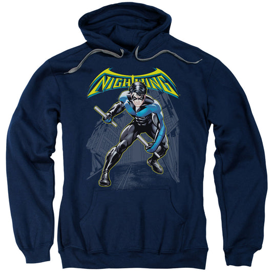 Batman Nightwing Mens Hoodie Navy Blue