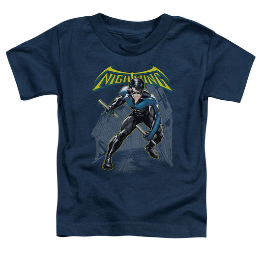 Batman Nightwing Toddler Kids Youth T Shirt Navy Blue