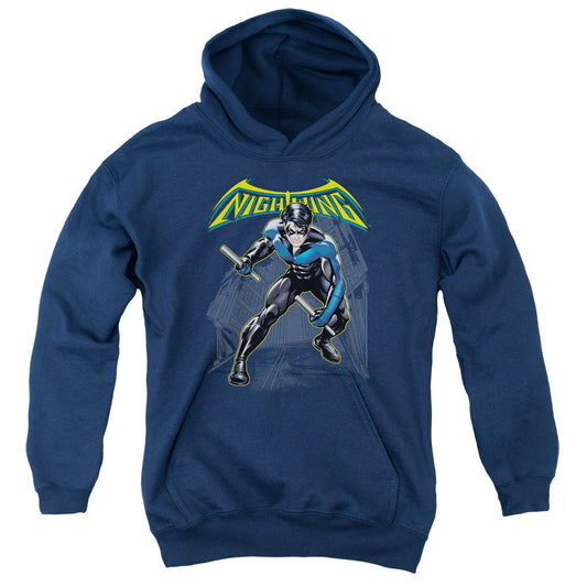 Batman Nightwing Kids Youth Hoodie Navy Blue
