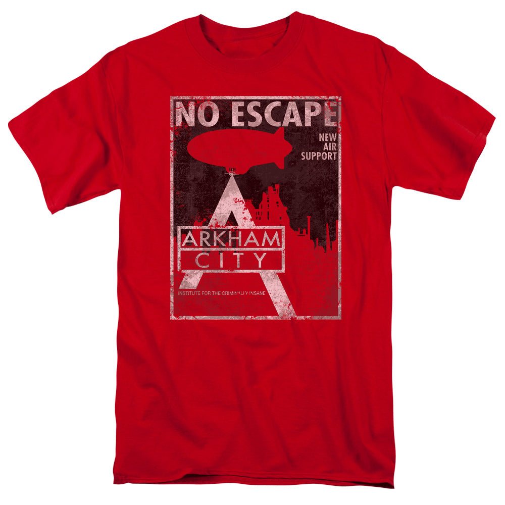 Arkham City No Escape Mens T Shirt Red - clothing by TeeHivey.com