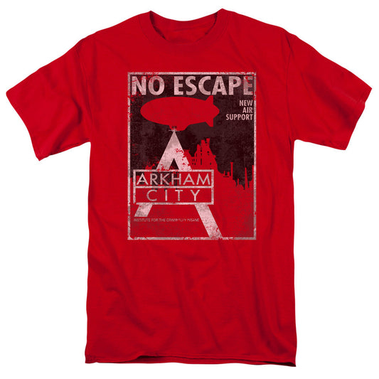 Arkham City No Escape Mens T Shirt Red - clothing by TeeHivey.com