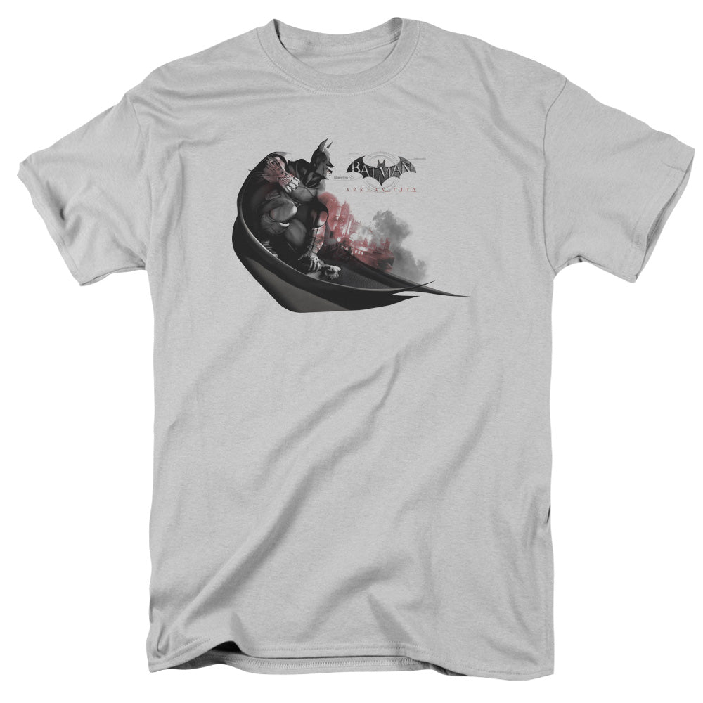 Arkham City Ready To Pounce Mens T Shirt Silver - clothing by TeeHivey.com