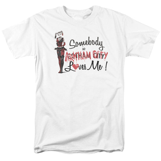 Arkham City Somebody Loves Me Mens T Shirt White - clothing by TeeHivey.com