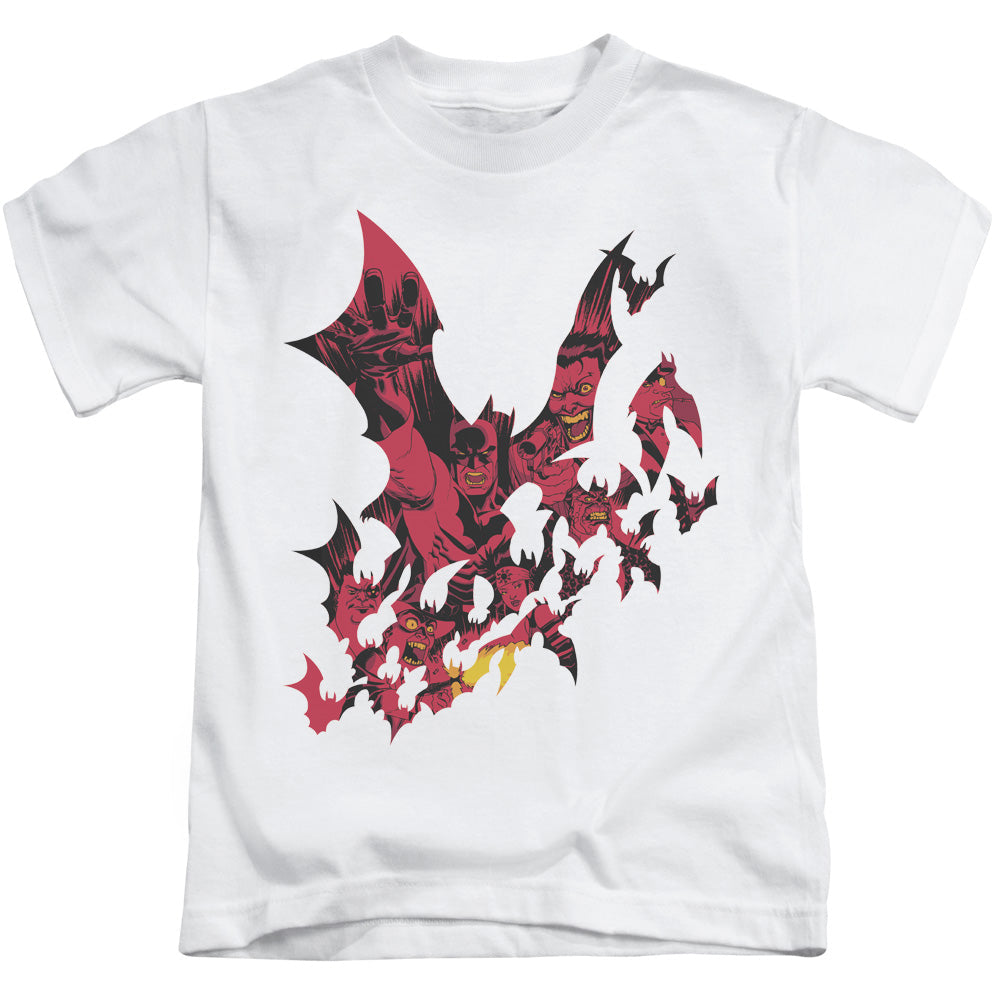 Batman Broken City Juvenile Kids Youth T Shirt White