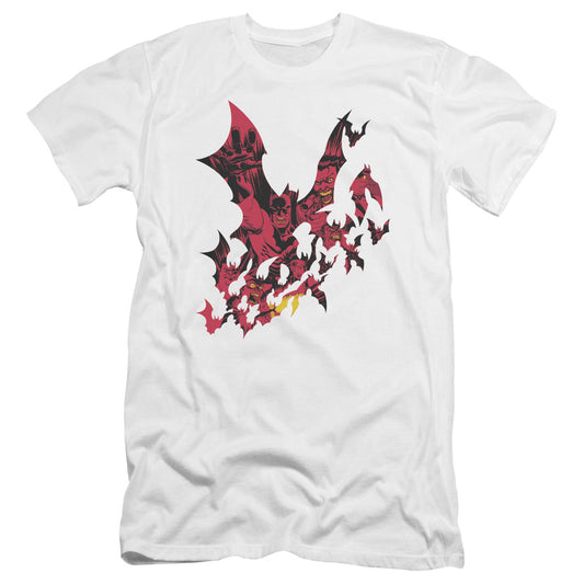 Batman Broken City Premium Bella Canvas Slim Fit Mens T Shirt White