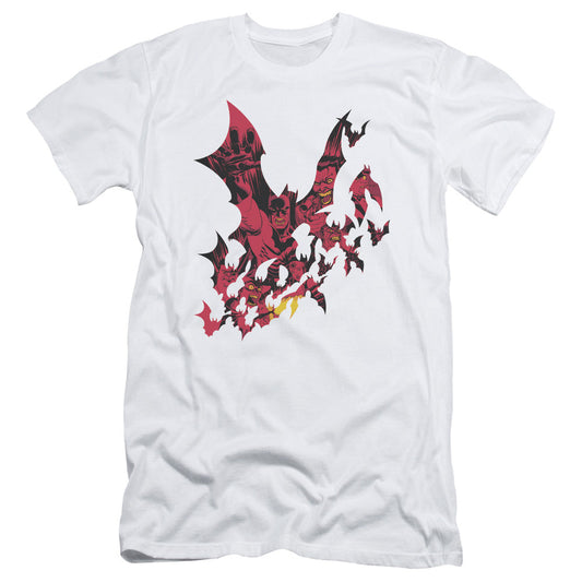 Batman Broken City Slim Fit Mens T Shirt White