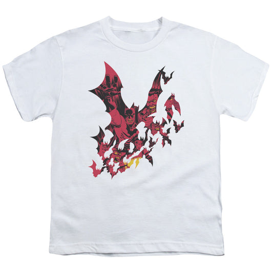 Batman Broken City Kids Youth T Shirt White