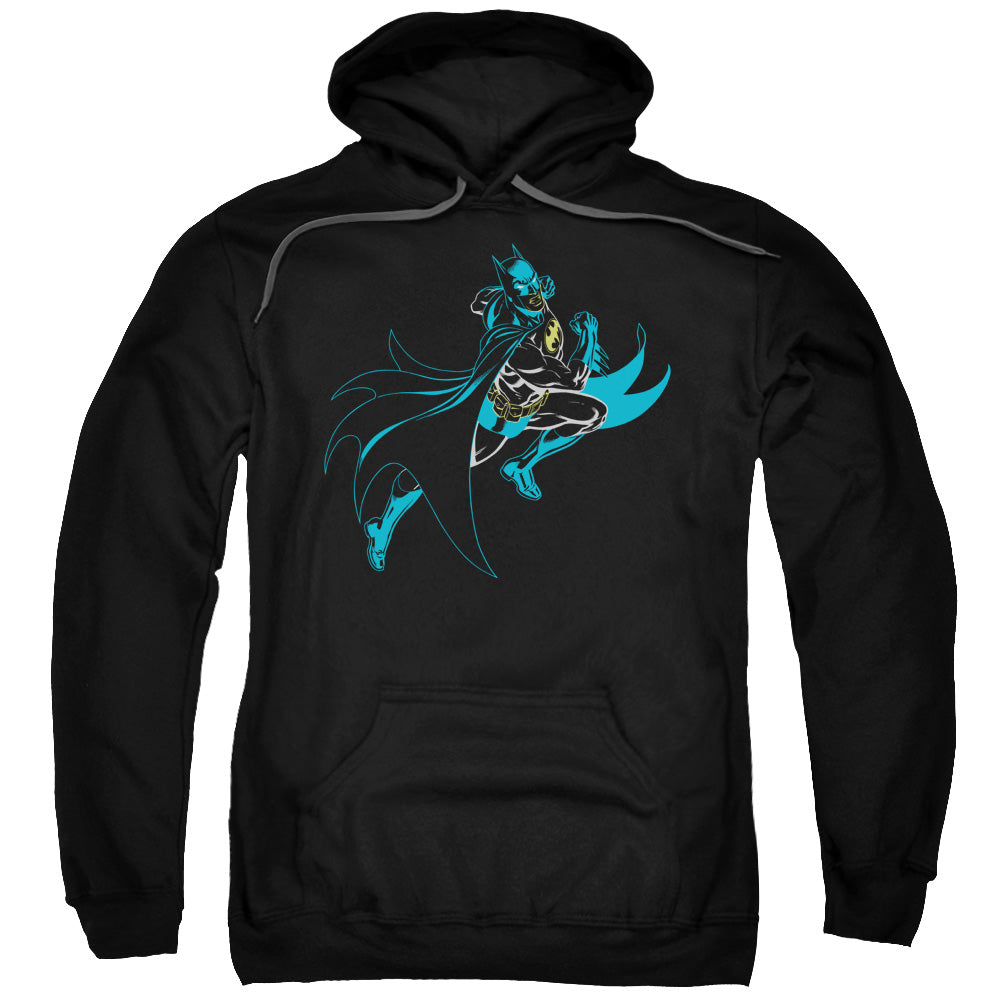 Batman Neon Batman Mens Hoodie Black