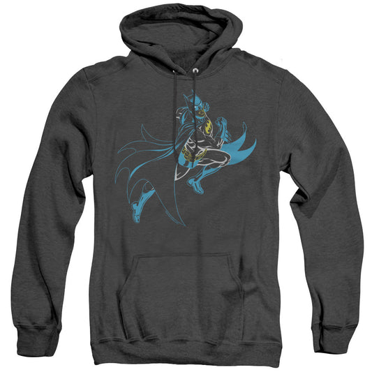 Batman Neon Batman Heather Mens Hoodie Black
