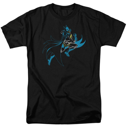 Batman Neon Batman Mens T Shirt Black
