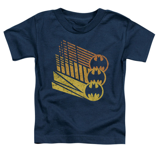Batman Bat Signal Shapes Toddler Kids Youth T Shirt Navy Blue