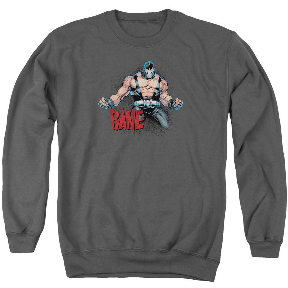 Batman Bane Flex Mens Crewneck Sweatshirt Charcoal