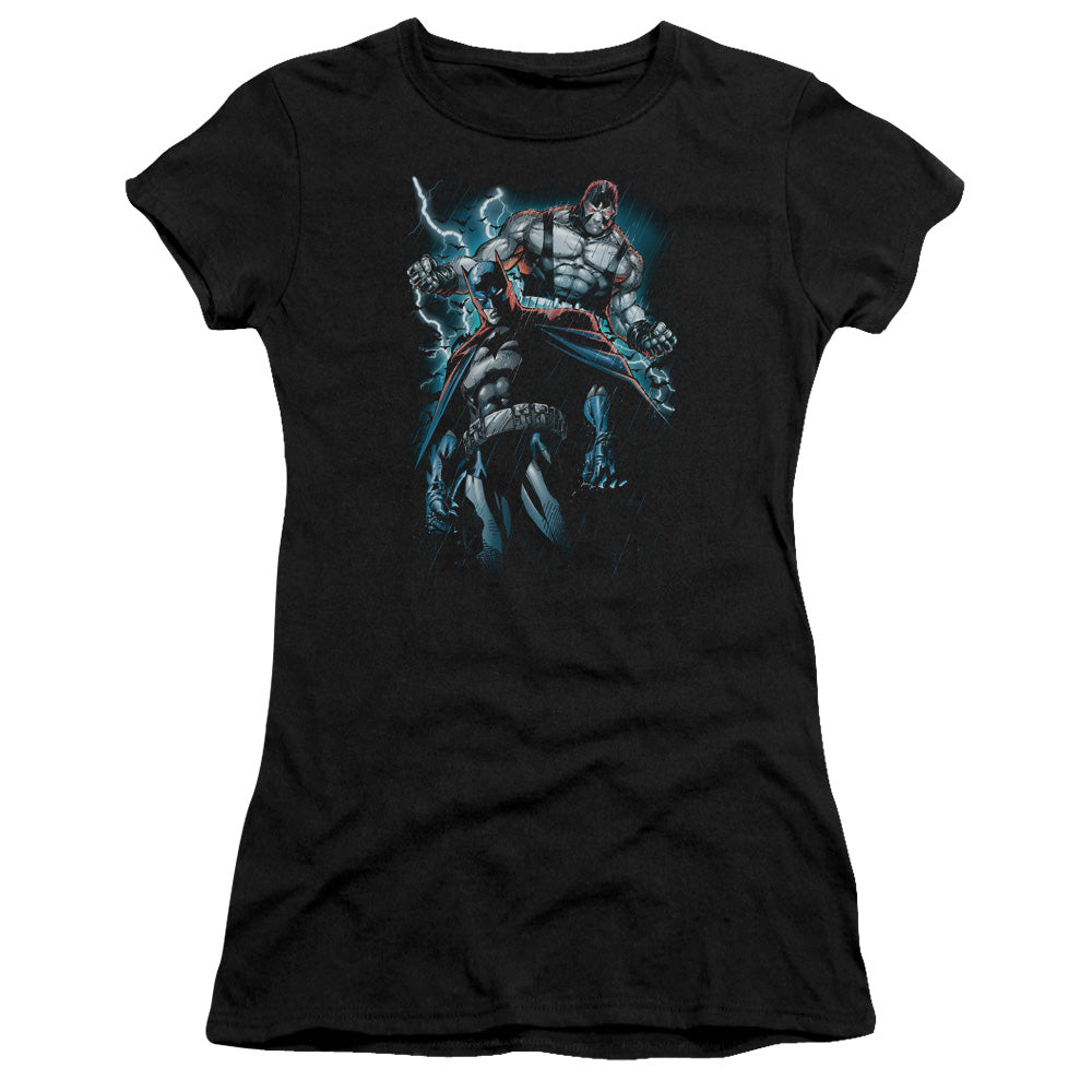 Batman Evil Rising Junior Sheer Cap Sleeve Womens T Shirt Black