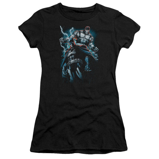 Batman Evil Rising Junior Sheer Cap Sleeve Womens T Shirt Black