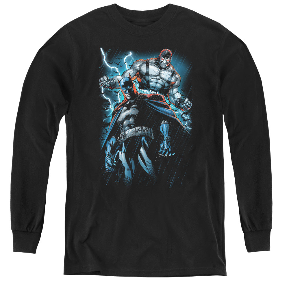 Batman Evil Rising Long Sleeve Kids Youth T Shirt Black