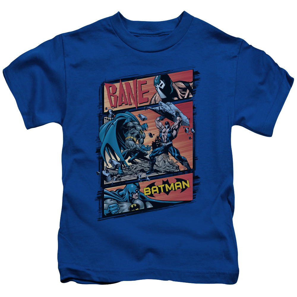 Batman Epic Batle Juvenile Kids Youth T Shirt Royal Blue