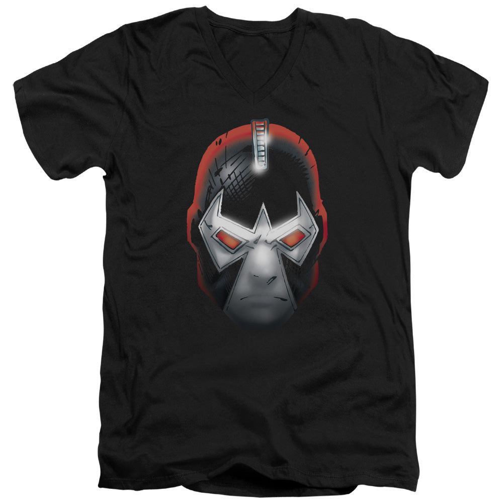 Batman Bane Head Mens Slim Fit V Neck T Shirt Black