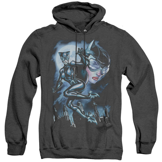 Batman Moonlight Cat Heather Mens Hoodie Black