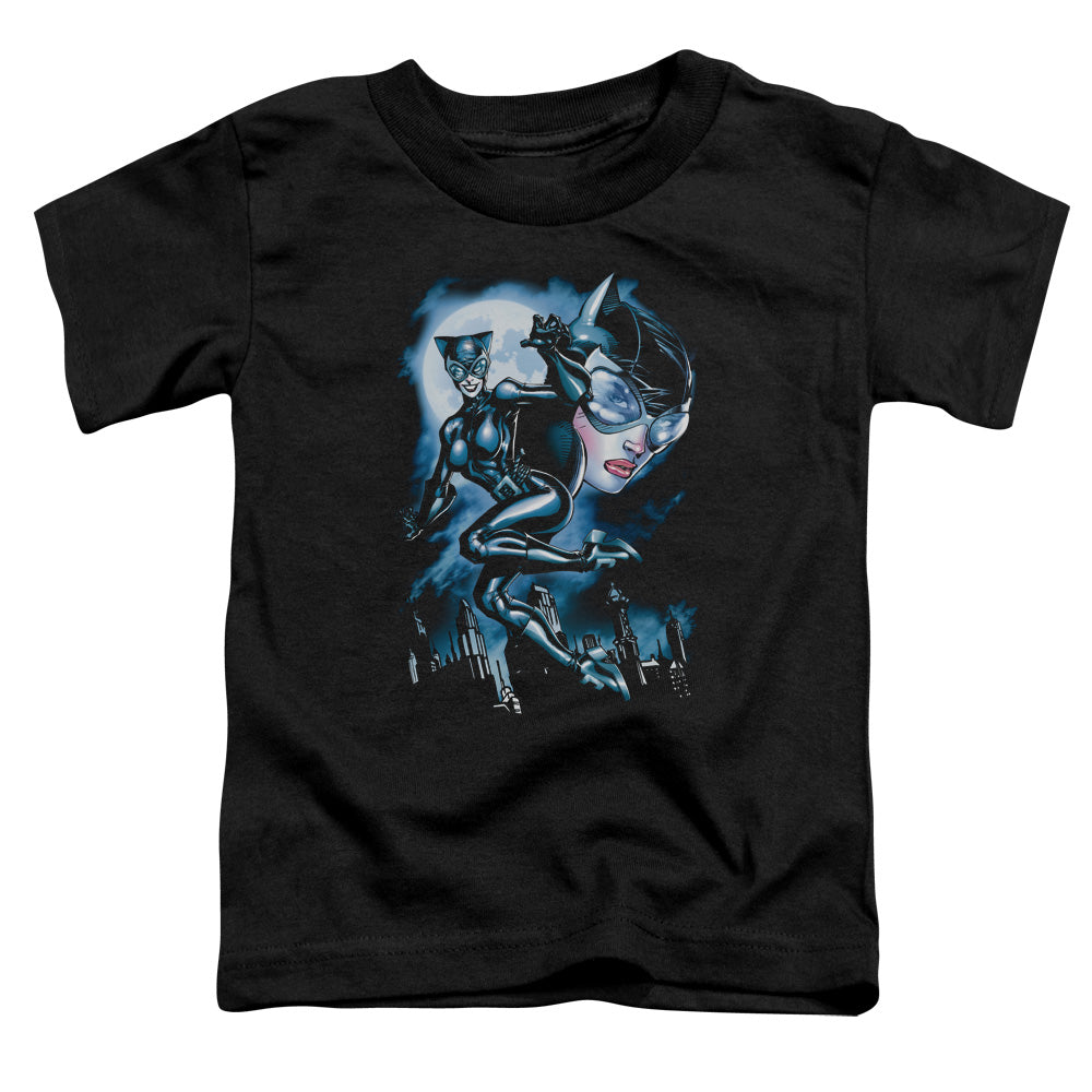 Batman Moonlight Cat Toddler Kids Youth T Shirt Black