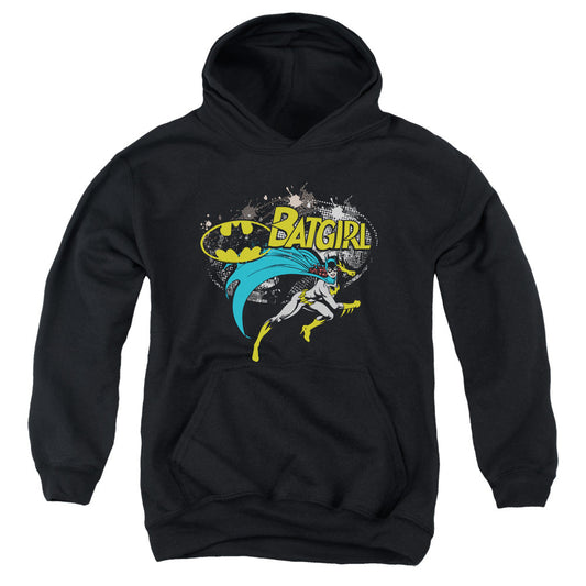 Batman Batgirl Halftone Kids Youth Hoodie Black
